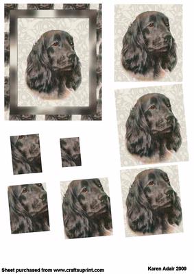 Field Spaniel Spiral Pyramid Topper