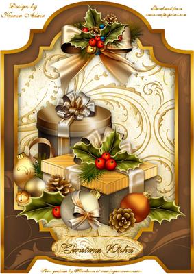 Holiday Gifts A4 Screen Card