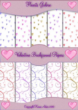 Hearts Galore Valentine Background Paper Pack