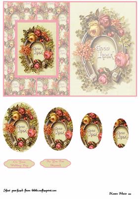 Lucky Horseshoe Wedding Card