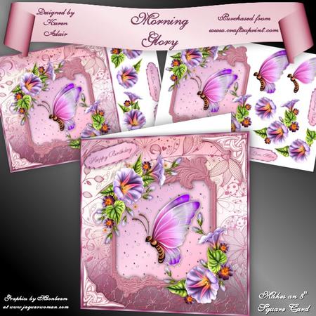 Morning Glory 8" Square Card Mini-kit