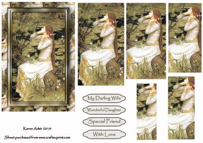 Ophelia Pyramid Card Front