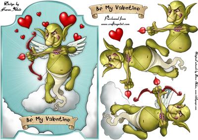 The Love Goblin Screen Card with Step by Step