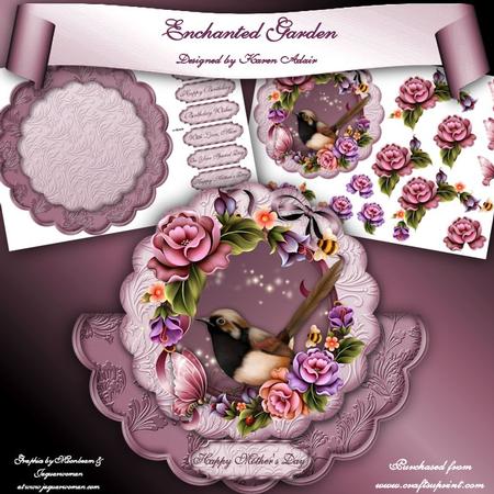 Enchanted Garden Scallop Wobble Card Mini Kit