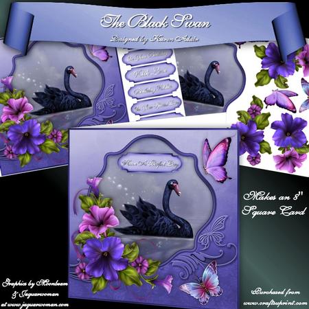 The Black Swan 8" Square Card Mini-kit