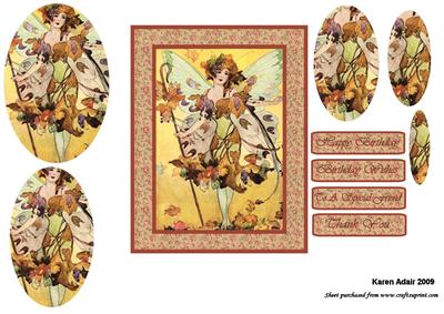 The Flower Fairy Pyramid Card Front