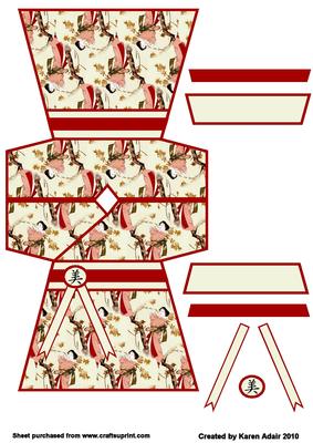 Beauty Kimono Shaped Card 4