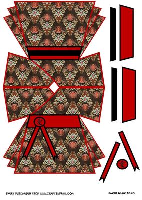 Love Kimono 7 Shaped Card