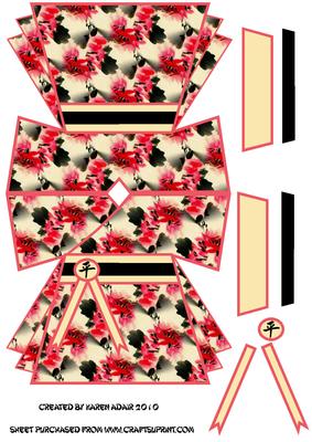 Love Kimono 8 Shaped Card