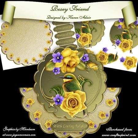 Rosey Friend Wobble Card Mini-kit