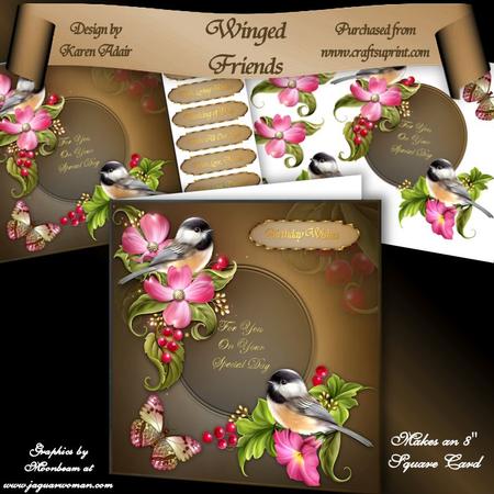 Winged Friends 8" Square Card Mini-kit