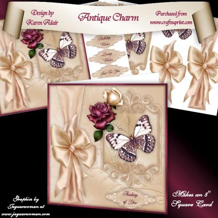 Antique Charm 8" Square Card Mini-kit
