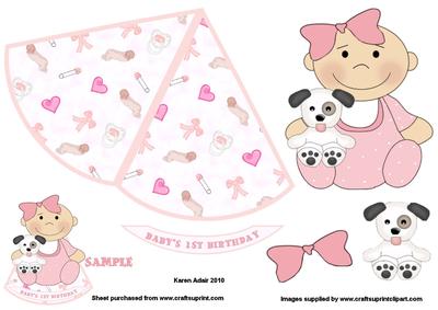 Rock-a-bye Baby Girls First Birthday 2