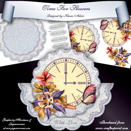 Time for Flowers Scallop Wobble Card Mini Kit