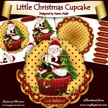 Little Christmas Cupcake Wobble Card Mini-kit