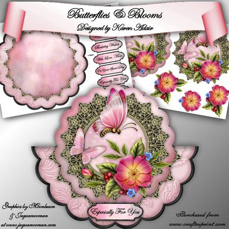 Butterflies & Blooms Scallop Wobble Card Mini Kit