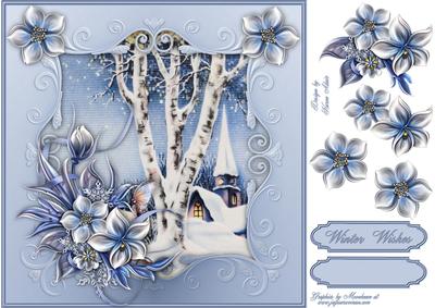 Wynter Church 8" Card Topper with Step by Step