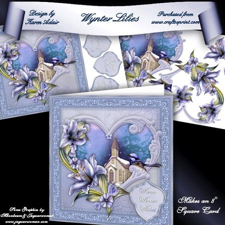 Wynter Lilies 8" Square Card Mini-kit