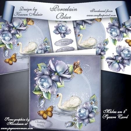 Porcelain Blue 8" Square Card Mini-kit