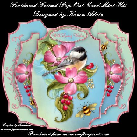 Feathered Friends Pop-out Card Mini-kit