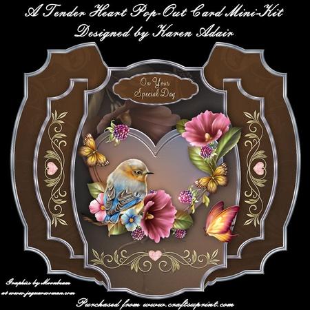 A Tender Heart Pop-out Card Mini-kit