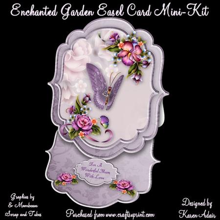 Enchanted Garden Bracket Shaped Easel Card Min-kit