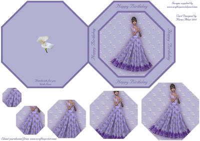 'isn't She Lovely' Octagonal Pyramid Quick Card