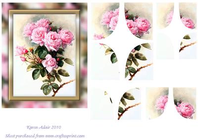 Pink Roses - New Shape Corner Stacker