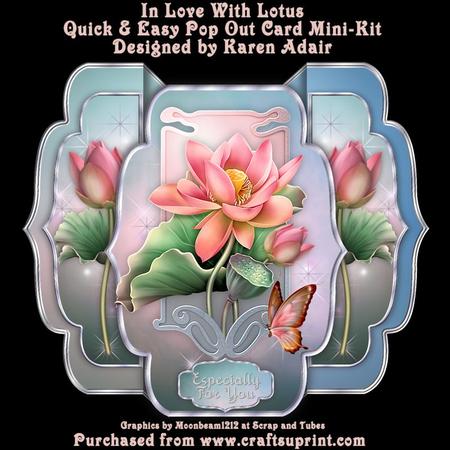In Love with Lotus Quick & Easy Pop-out Card Mini-kit