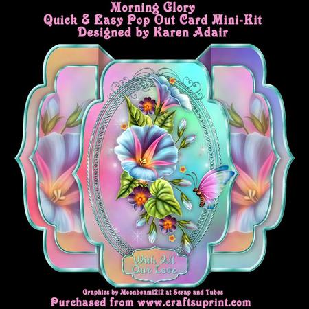 Morning Glory Quick & Easy Pop-out Card Mini-kit