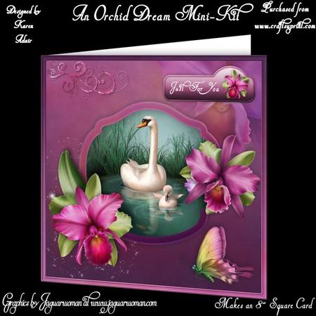 An Orchid Dream - 8" Square Card Mini Kit