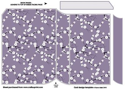 Lilac Blossoms New Shape Book Card