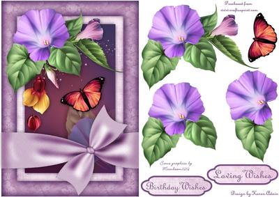 Glorious Morning - Card Front with Step by Step