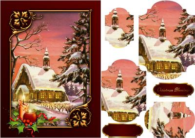 Christmas Magic Shaped Pyramid Card