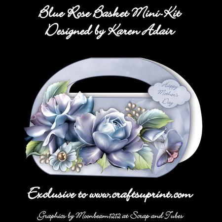 Blue Rose Basket - Mini-kit