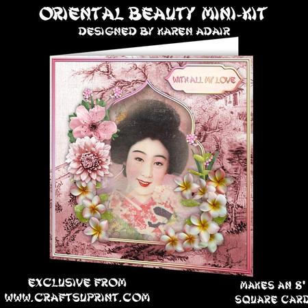 Oriental Beauty 8" Square Card Mini-kit