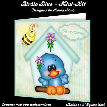 Birdie Blue - 8" Square Card Mini-kit