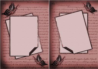 Very Vintage Card Bases in Pink