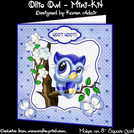 Ollie Owl 8" Square Card Mini-kit