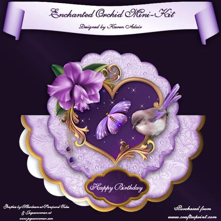 Enchanted Orchid Wobble Card Mini-kit