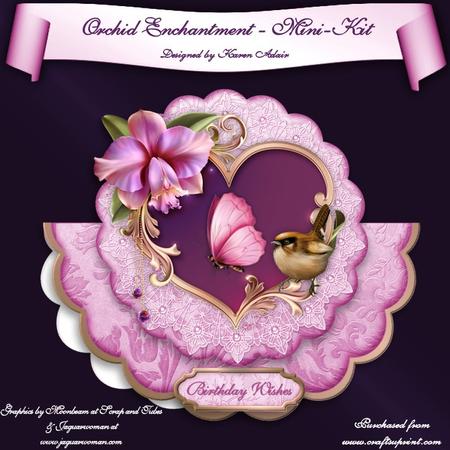 Orchid Enchantment Wobble Card Mini-kit