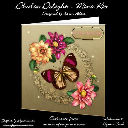 Dahlia Delight - 8" Square Card Mini-kit