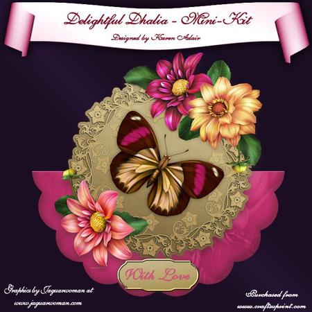 Delightful Dahlias - Wobble Card Mini-kit