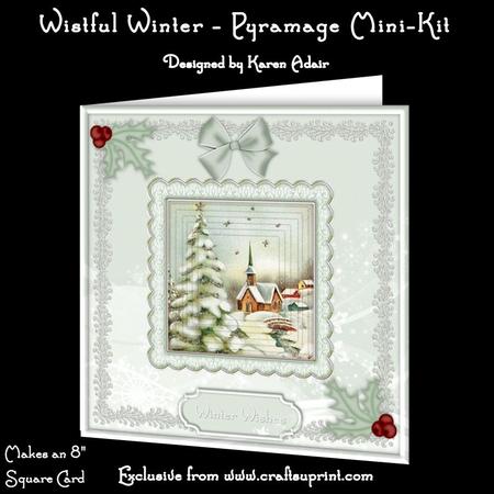 Wistful Winter 8" Square Card Pyramage Mini-kit