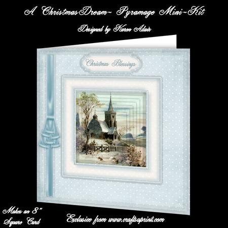 A Christmas Dream 8" Square Card Pyramage Mini-kit