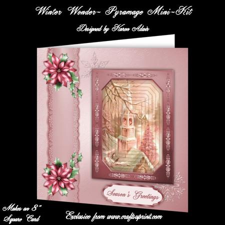 Winter Wonder - 8" Square Card Pyramage Mini-kit