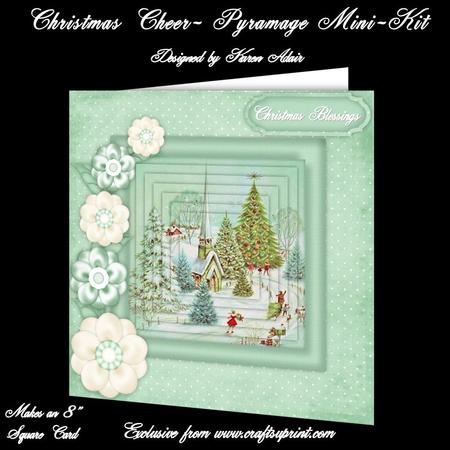 Christmas Cheer - 8" Square Card Pyramage Mini-kit