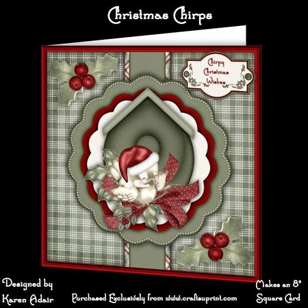 Christmas Chirps - 8" Square Card Mini-kit