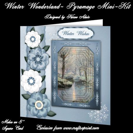 Winter Wonderland - 8" Square Card Pyramage Mini-kit