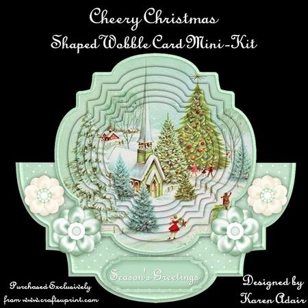 Cheery Christmas - Shaped Wobble Card Mini-kit